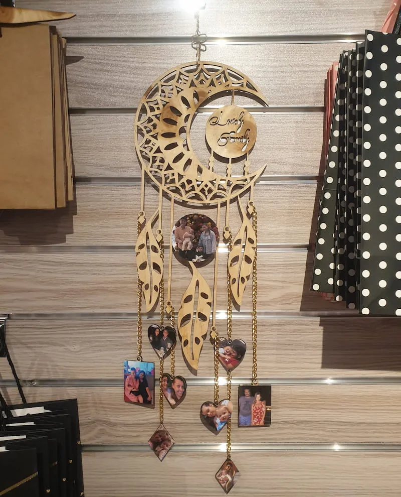 Custom dream catcher with family photos, Badulla Sri Lanka