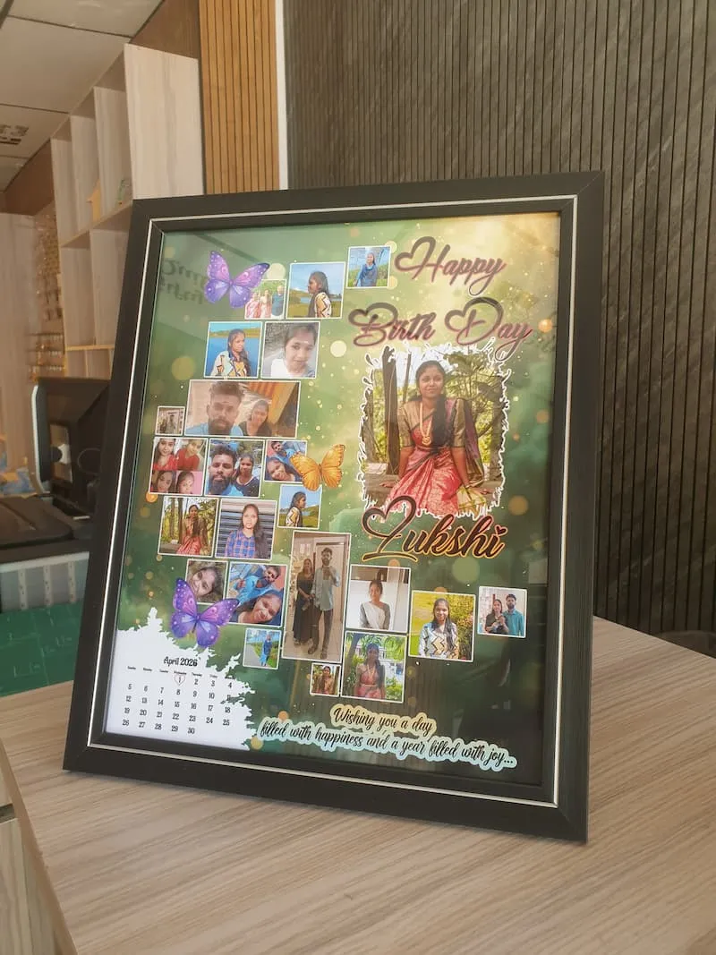 Custom photo frame birthday collage, personalized gift Badulla