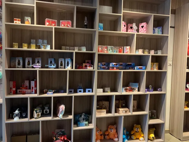 Gifty Quill gift shop shelves Badulla Sri Lanka